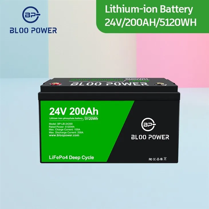 24V 200Ah Lifepo4 Lithium Ion Solar Battery Pack